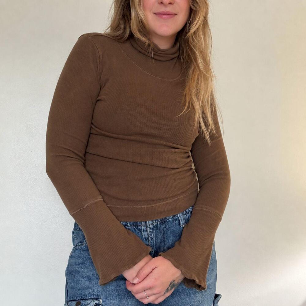 Free People Intimately Ribbed Turtleneck Top